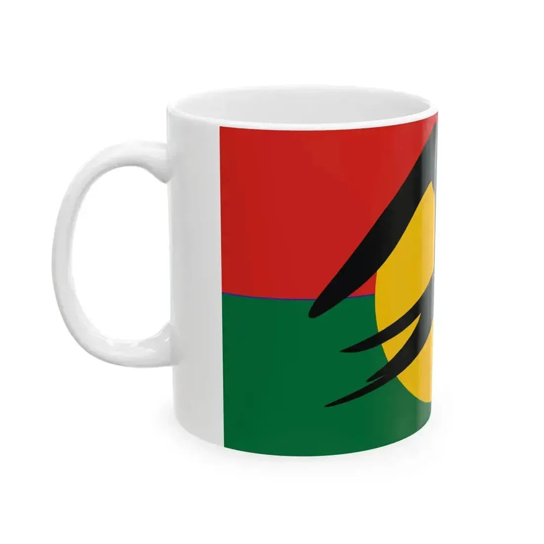 Barbuda Council Flag Old Reconstruction (Antigua and Barbuda) White Coffee Mug - Go Mug Yourself