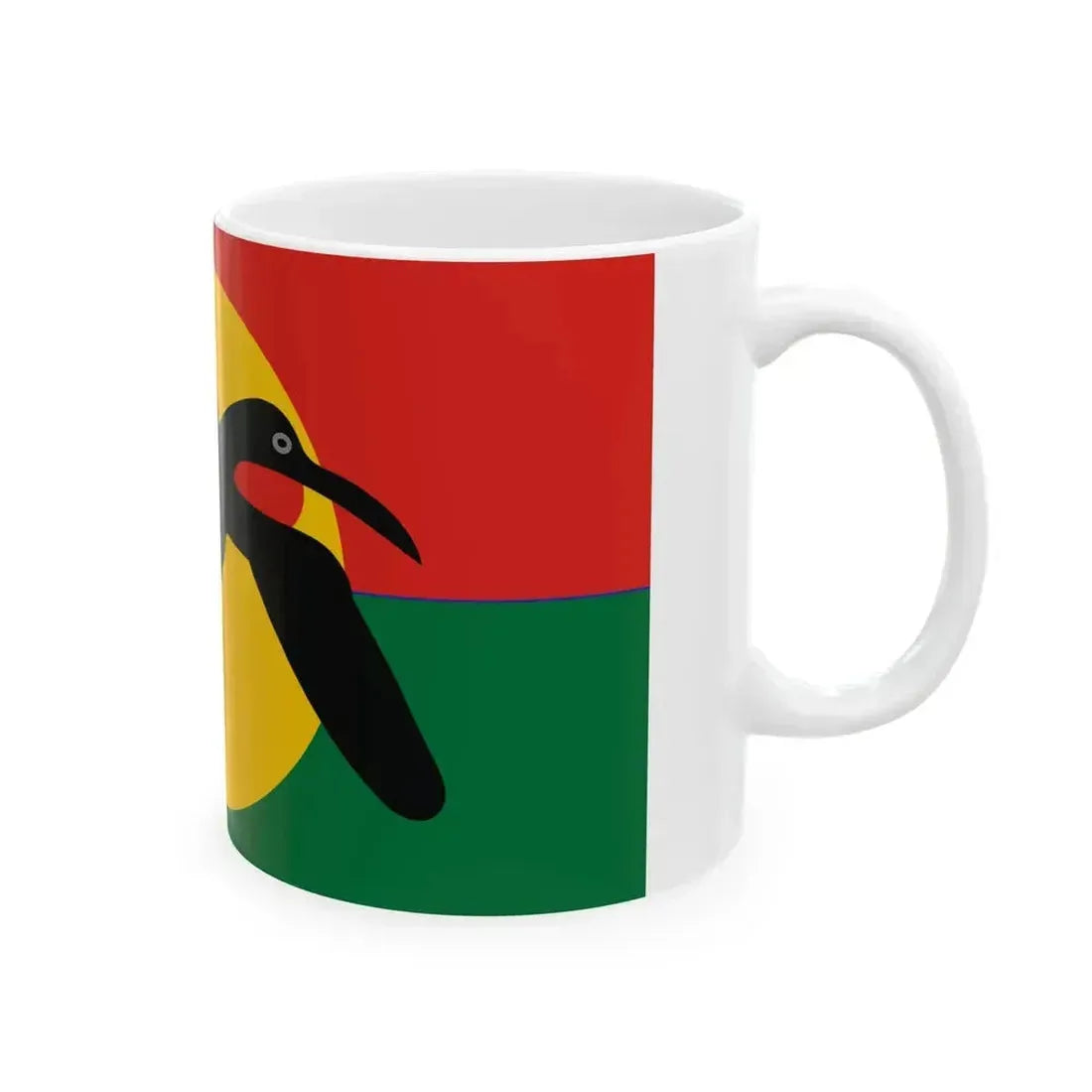 Barbuda Council Flag Old Reconstruction (Antigua and Barbuda) White Coffee Mug - Go Mug Yourself