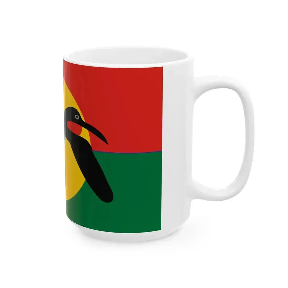 Barbuda Council Flag Old Reconstruction (Antigua and Barbuda) White Coffee Mug - Go Mug Yourself