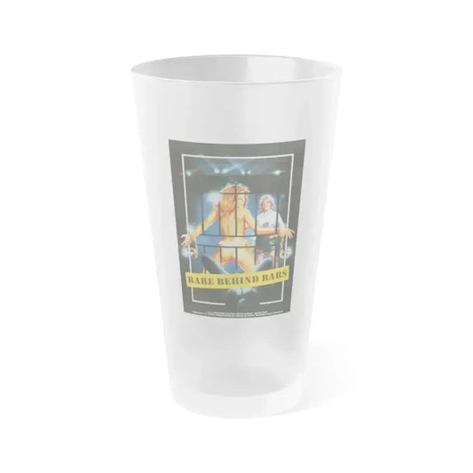 BARE BEHIND BARS 1980 Movie Poster - Frosted Pint Glass 16oz 16oz Frosted - Go Mug Yourself