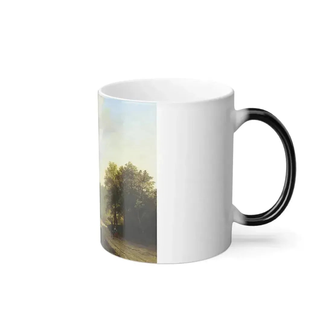 Barend Cornelis Koekkoek (1803-1862) a summer landscape with travellers on a path - 1826 - Color Changing Mug 11oz - Go Mug Yourself