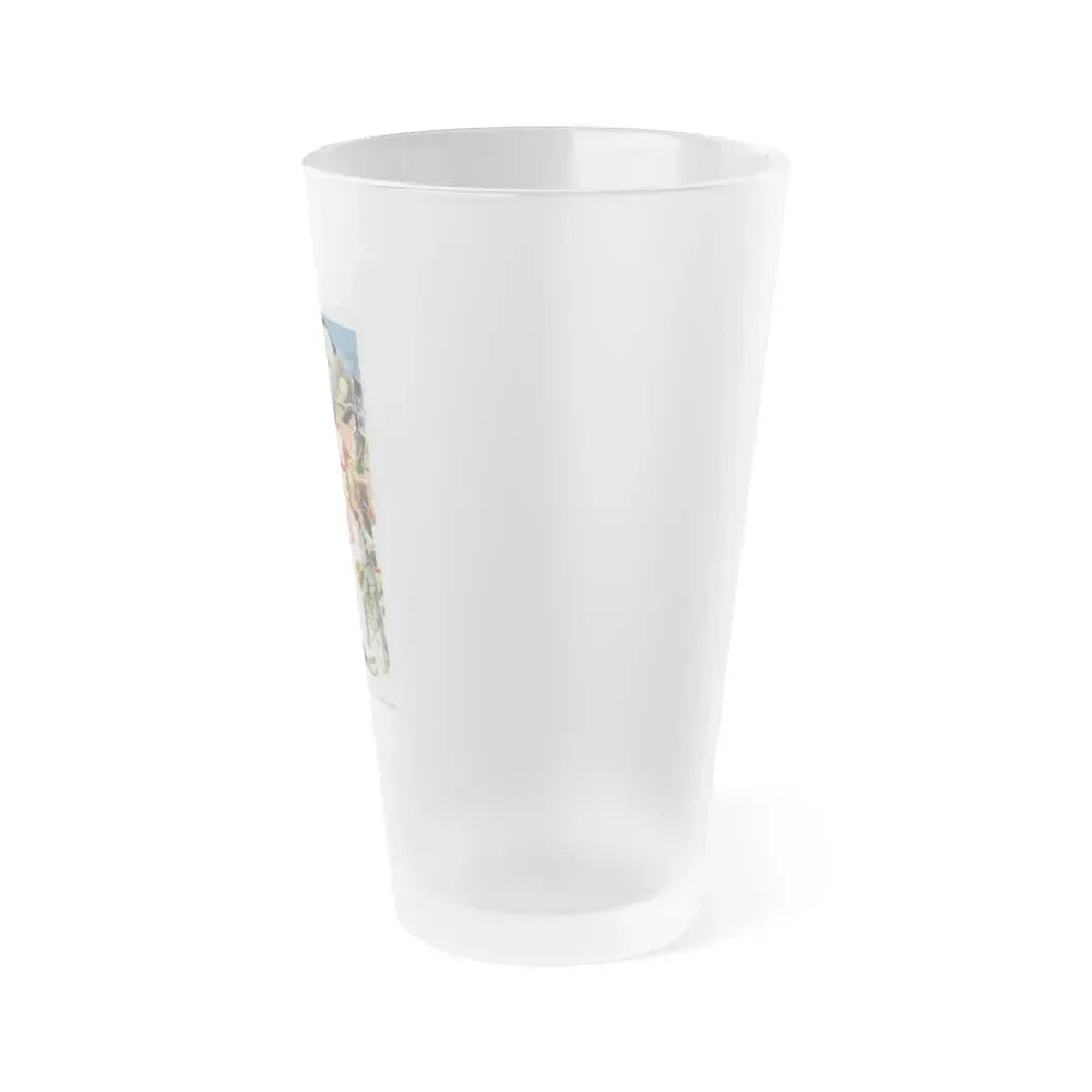 BARN OF THE NAKED DEAD 1974 Movie Poster - Frosted Pint Glass 16oz - Go Mug Yourself