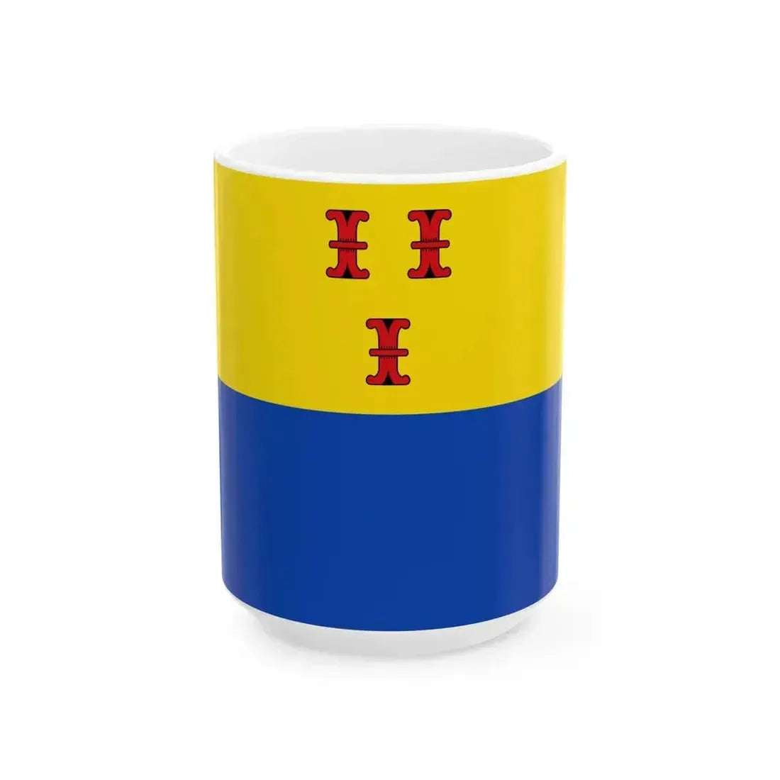 Barneveld vlag (Netherlands) White Coffee Mug 15oz - Go Mug Yourself