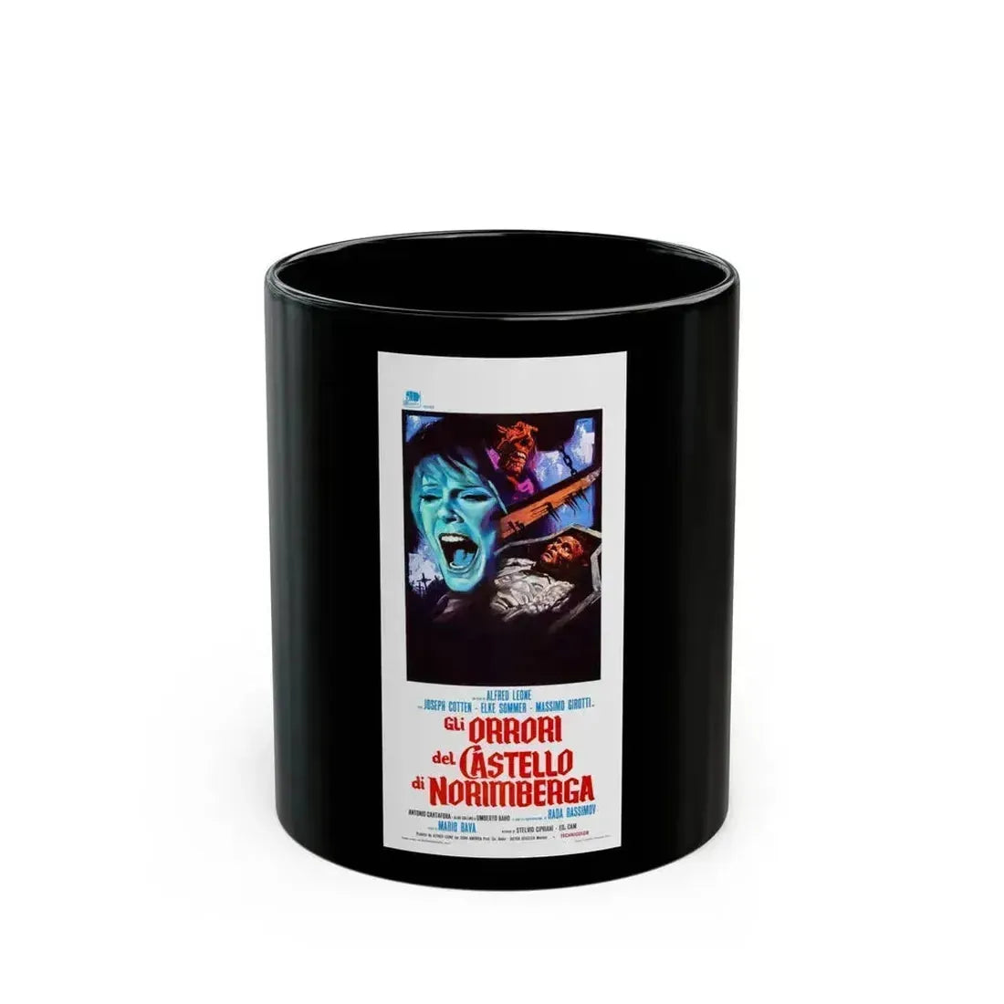 BARON BLOOD (ITALIAN 2) 1972 Movie Poster - Black Coffee Mug 11oz - Go Mug Yourself