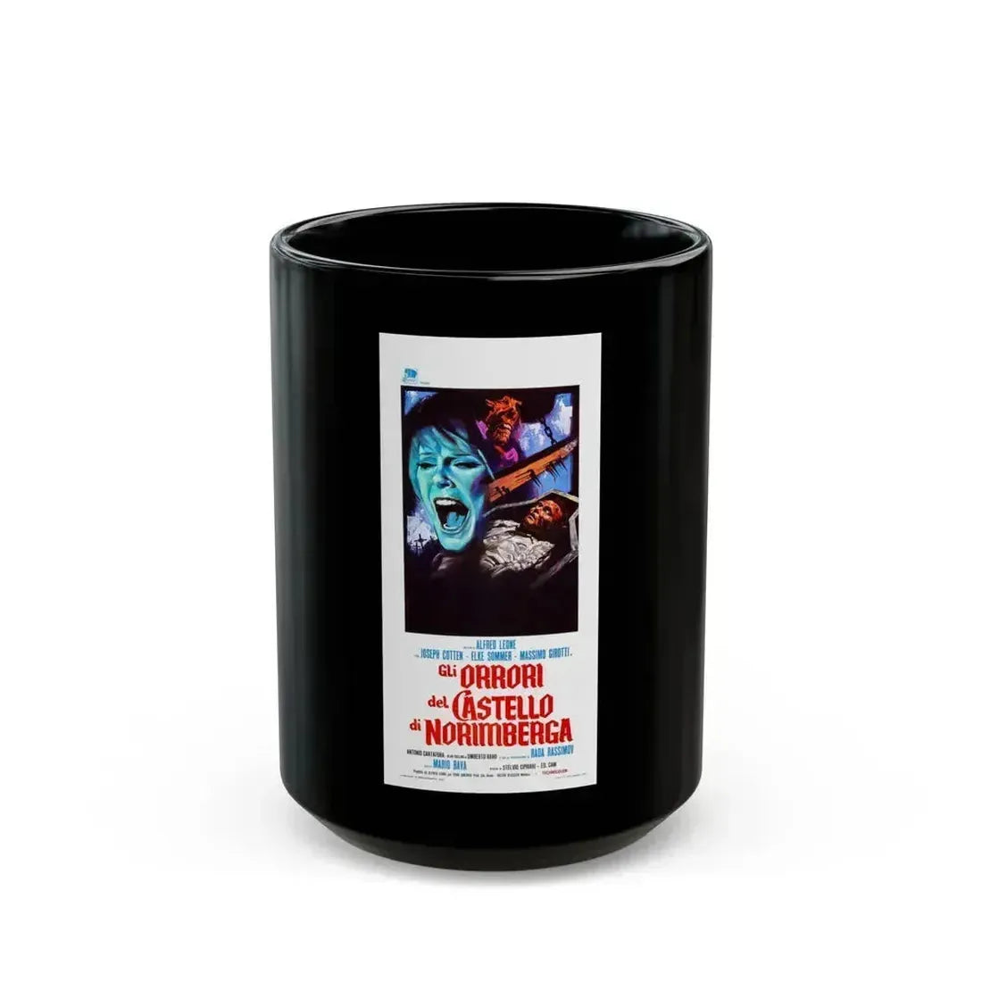 BARON BLOOD (ITALIAN 2) 1972 Movie Poster - Black Coffee Mug 15oz - Go Mug Yourself