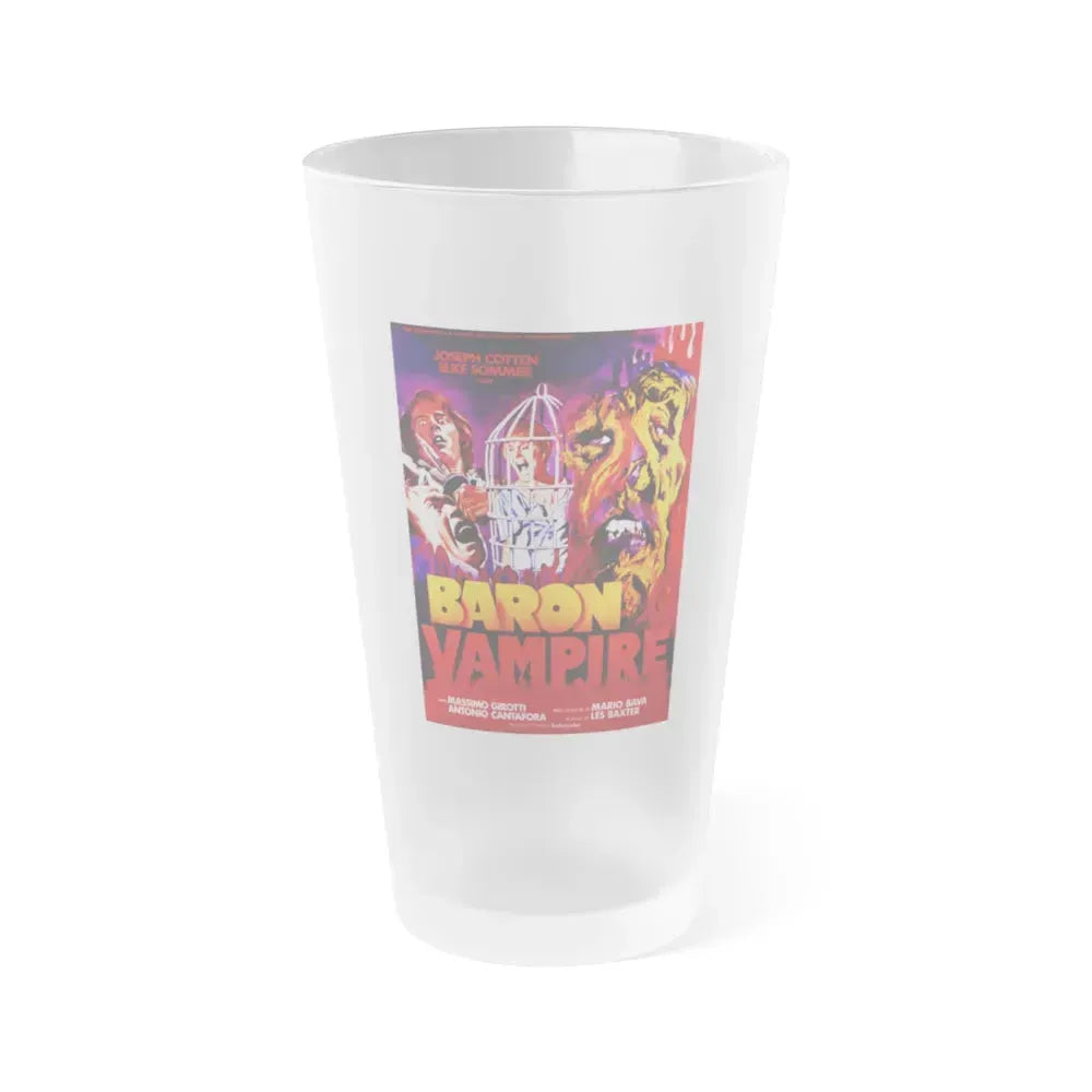BARON VAMPIRE (BARON BLOOD) 1972 Movie Poster - Frosted Pint Glass 16oz 16oz Frosted - Go Mug Yourself