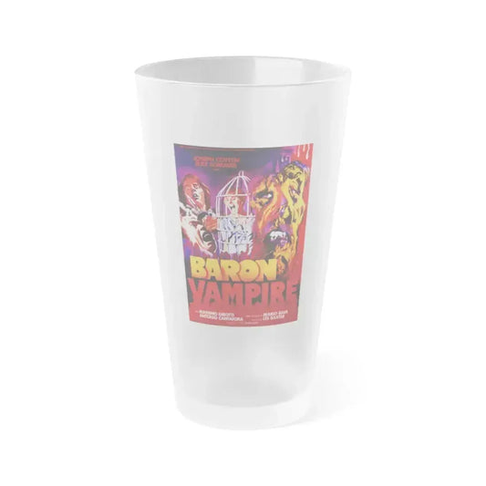BARON VAMPIRE (BARON BLOOD) 1972 Movie Poster - Frosted Pint Glass 16oz 16oz Frosted - Go Mug Yourself