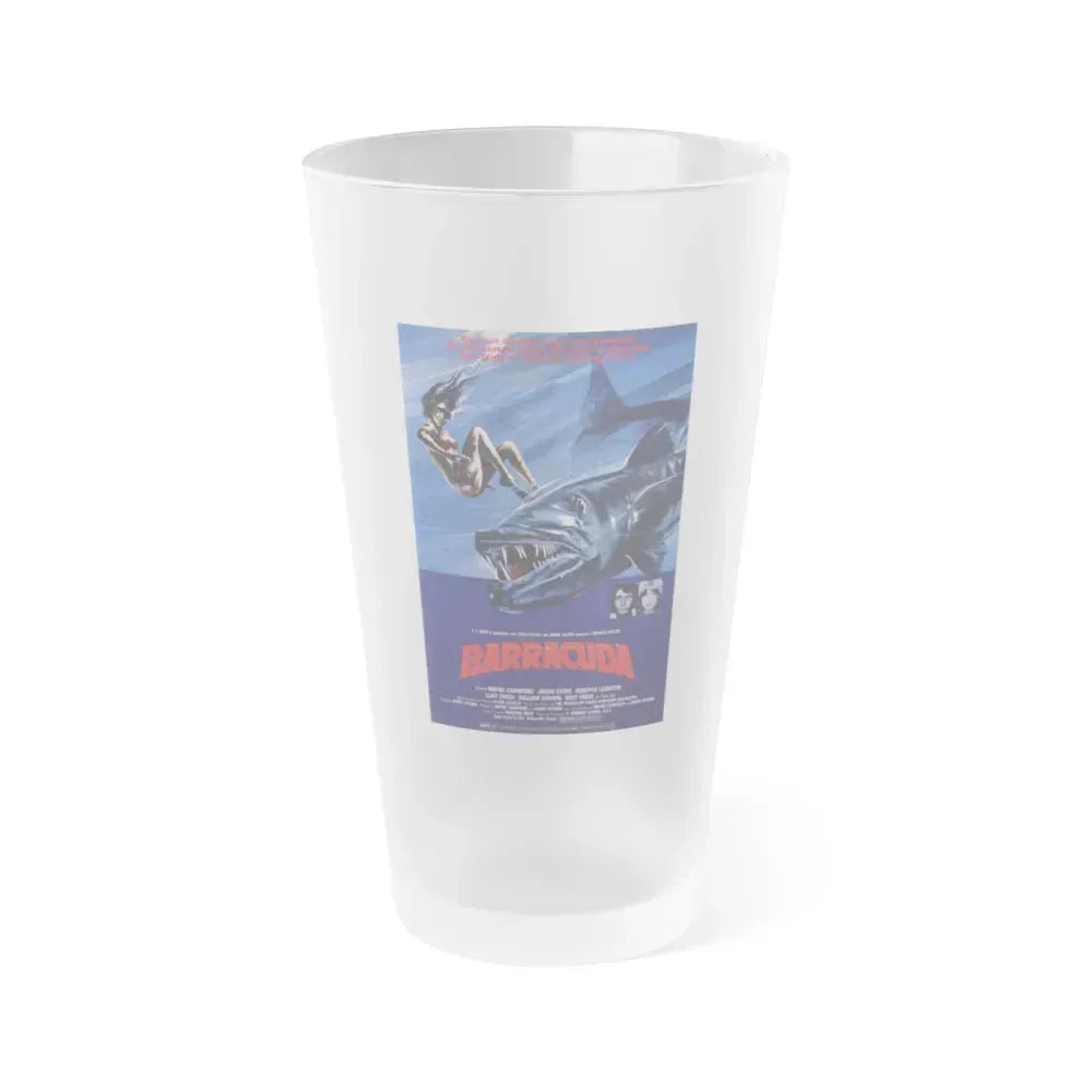 BARRACUDA (2) 1978 Movie Poster - Frosted Pint Glass 16oz 16oz Frosted - Go Mug Yourself