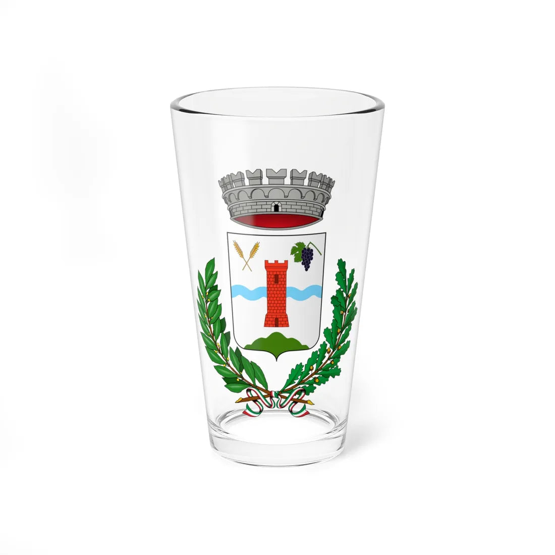 Barzana-Stemma (Italy) (Coat of Arms) Pint Glass 16oz 16oz - Go Mug Yourself