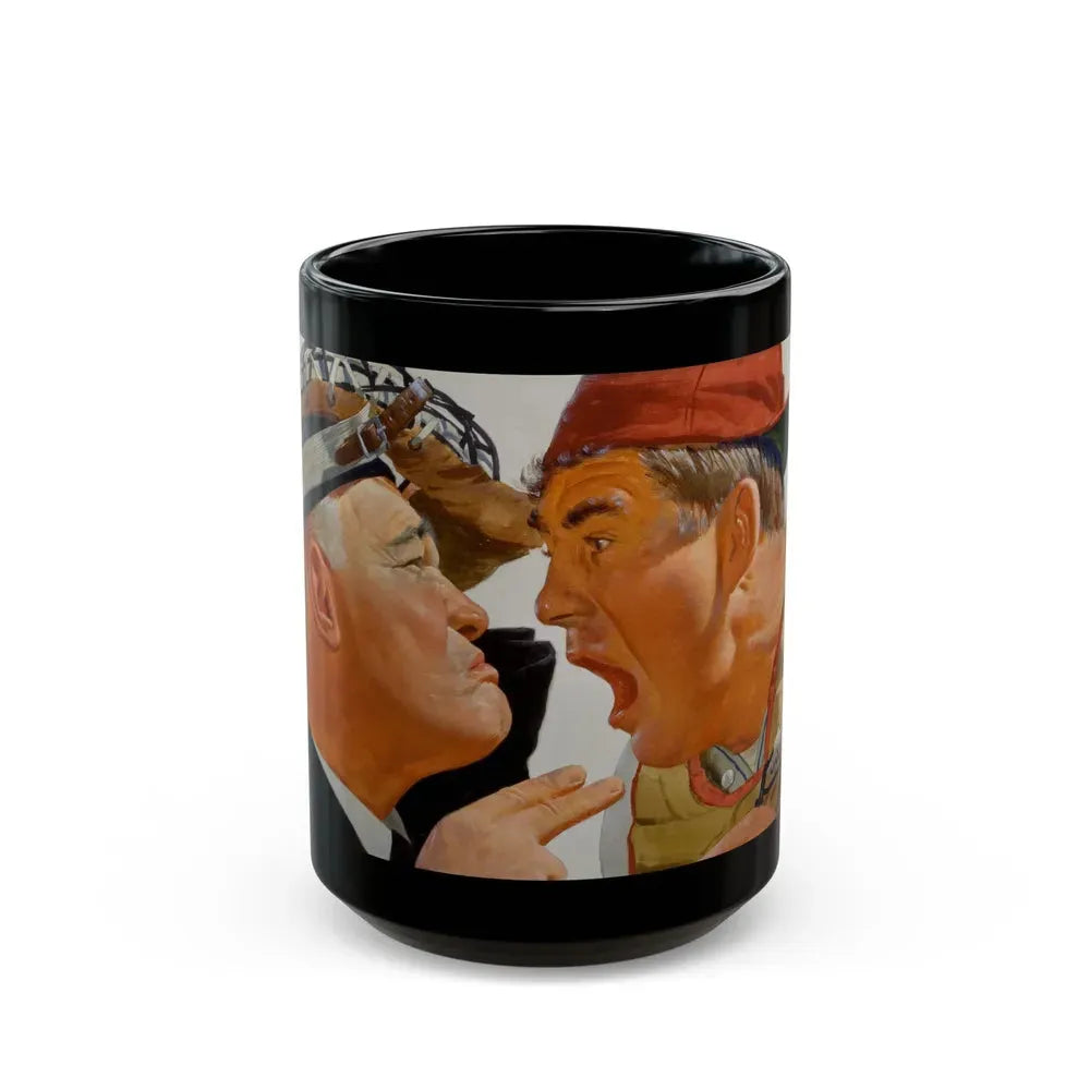 Baseball advertisement - Black Coffee Mug 15oz - Go Mug Yourself