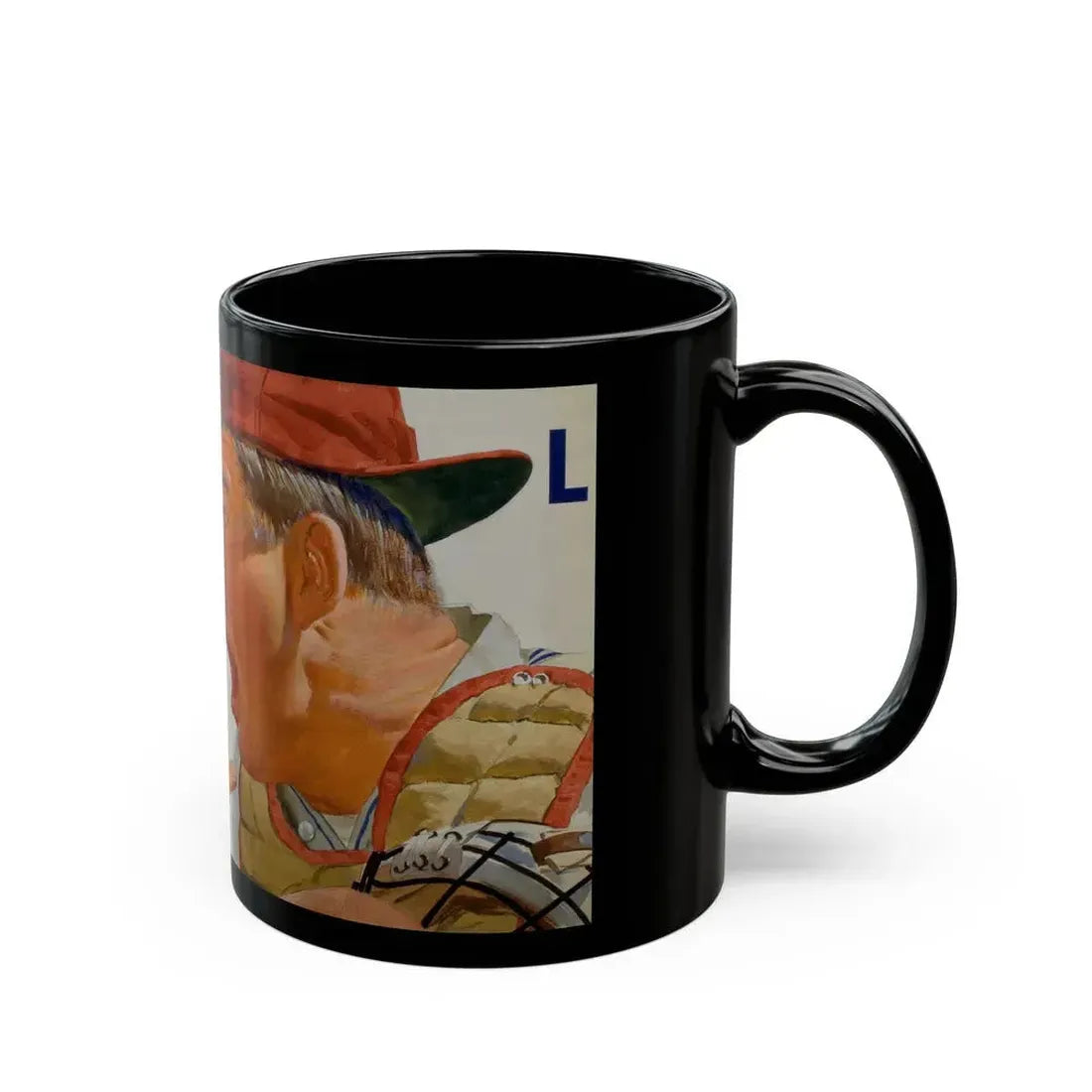 Baseball advertisement - Black Coffee Mug - Go Mug Yourself
