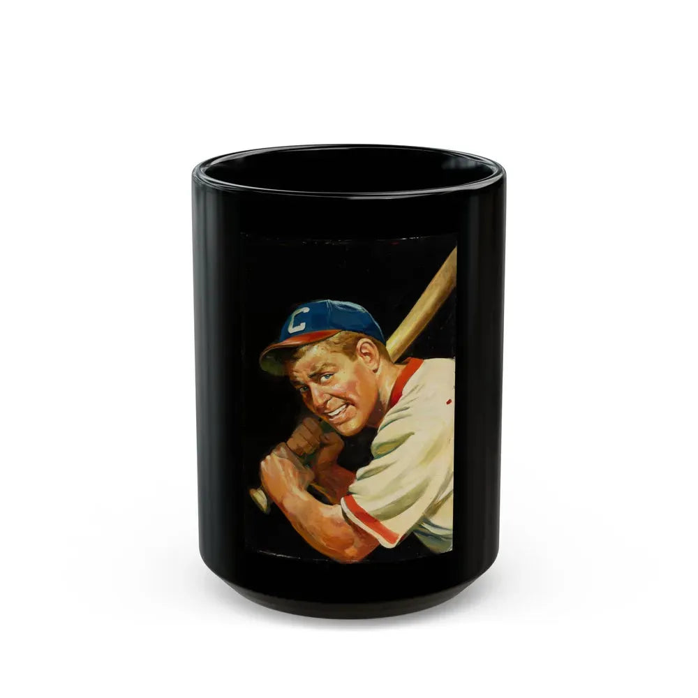 Baseball Batter - Black Coffee Mug 15oz - Go Mug Yourself