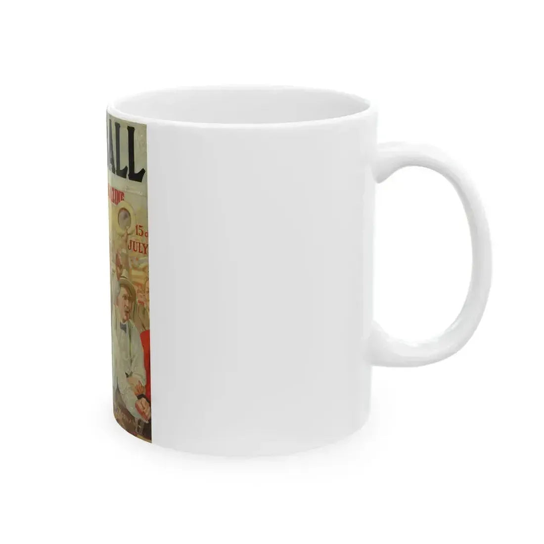 Baseball Magazine cover, July (1) - White Coffee Mug - Go Mug Yourself