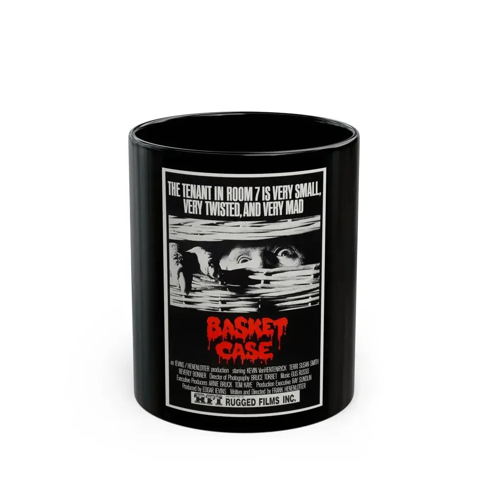 BASKET CASE (2) 1982 Movie Poster - Black Coffee Mug 11oz - Go Mug Yourself