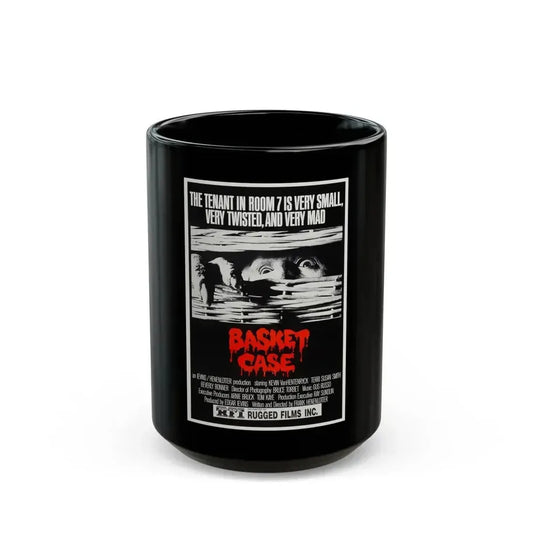 BASKET CASE (2) 1982 Movie Poster - Black Coffee Mug 15oz - Go Mug Yourself