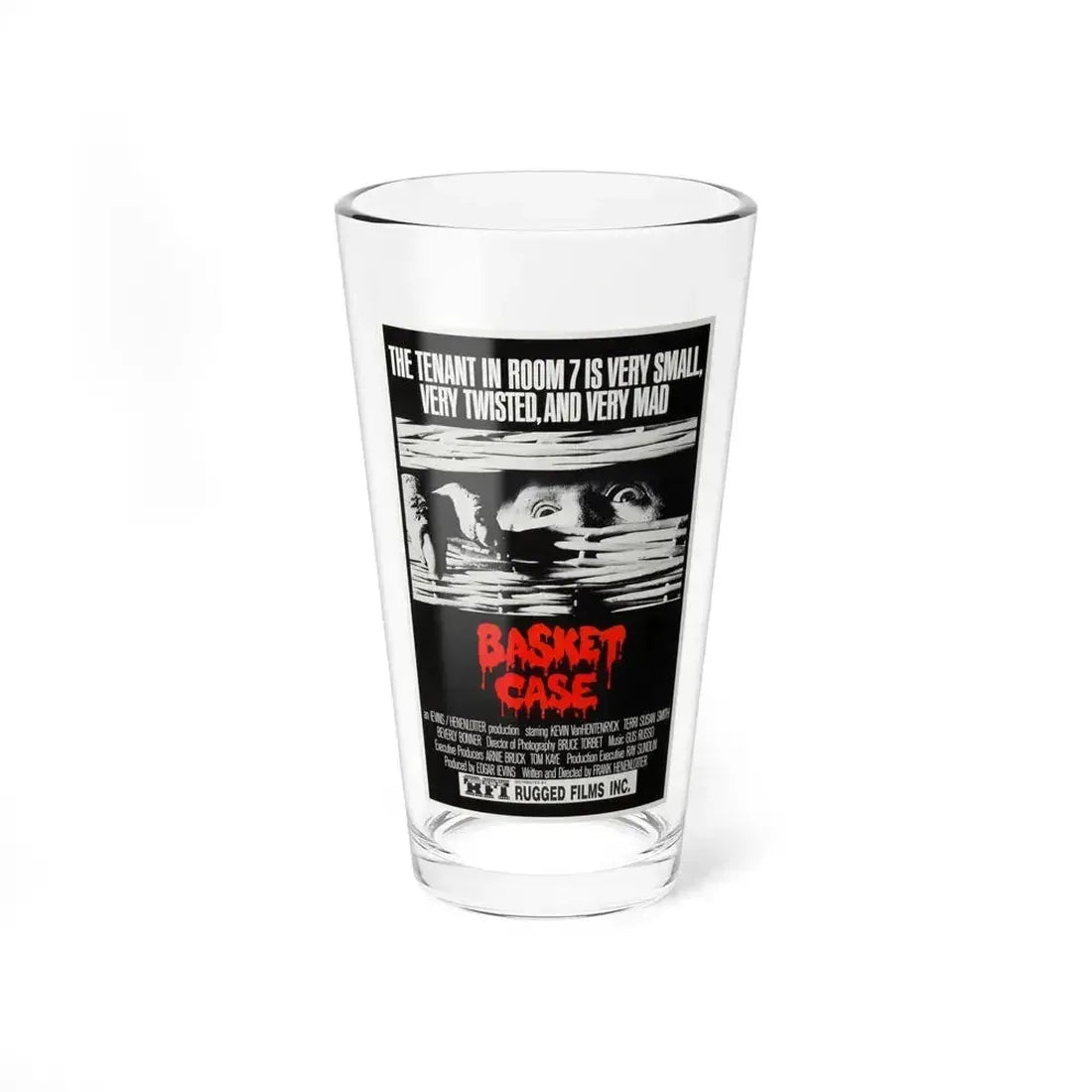 BASKET CASE (2) 1982 Movie Poster - Pint Glass 16oz 16oz - Go Mug Yourself
