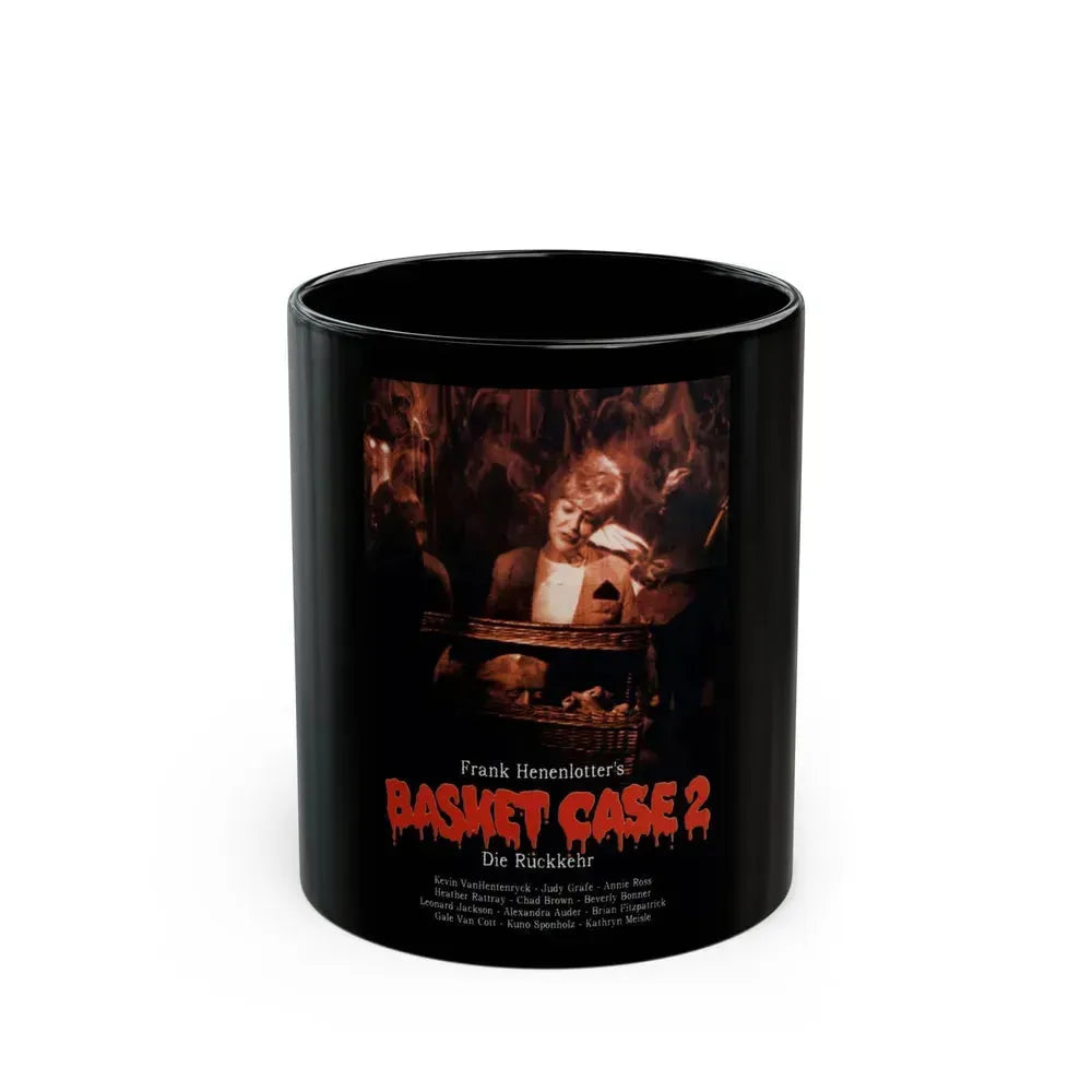 BASKET CASE 2 (GERMAN) 1990 Movie Poster - Black Coffee Mug 11oz - Go Mug Yourself