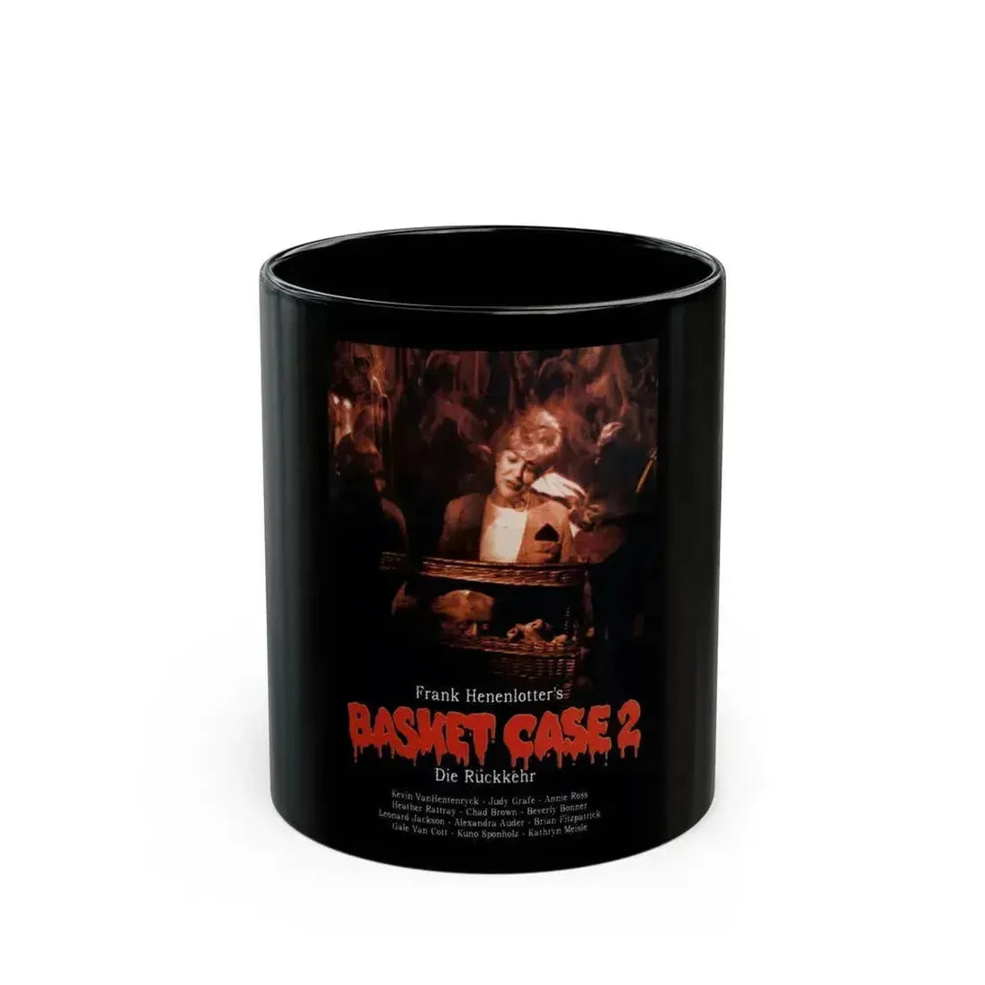 BASKET CASE 2 (GERMAN) 1990 Movie Poster - Black Coffee Mug 11oz - Go Mug Yourself