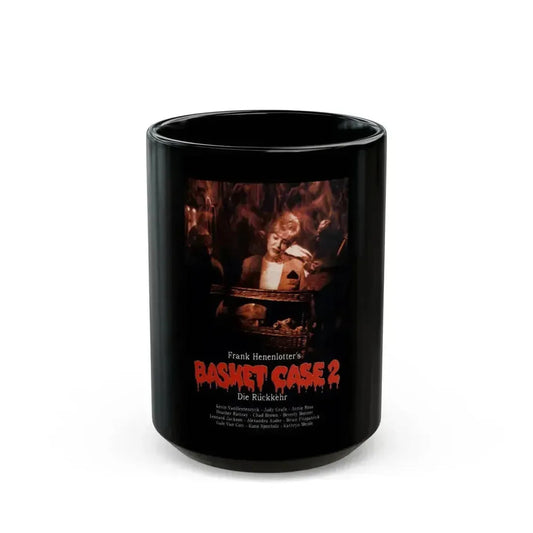 BASKET CASE 2 (GERMAN) 1990 Movie Poster - Black Coffee Mug 15oz - Go Mug Yourself