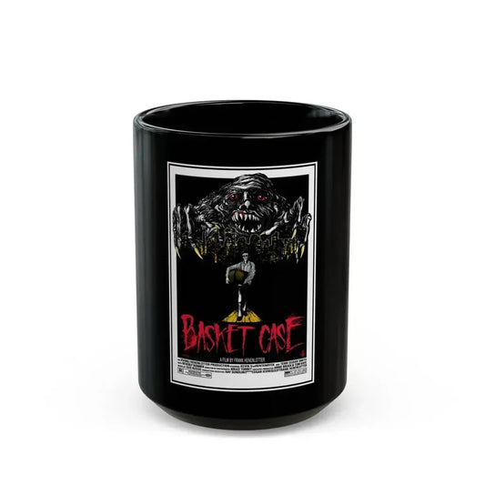 BASKET CASE (ALAMO) 1982 Movie Poster - Black Coffee Mug 15oz - Go Mug Yourself