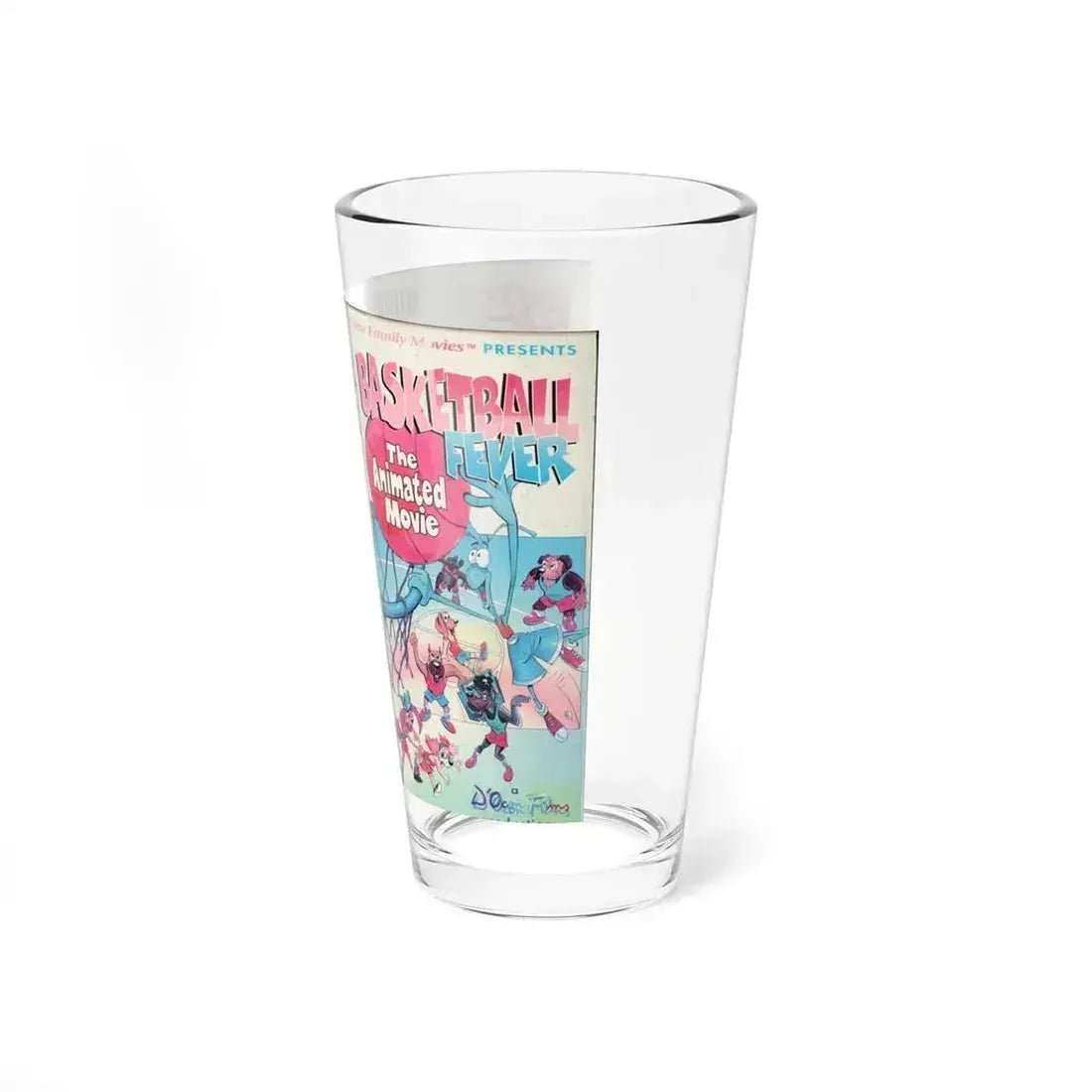BASKETBALL FEVER THE ANIMATED MOVIE (VHS COVER) Pint Glass 16oz - Go Mug Yourself