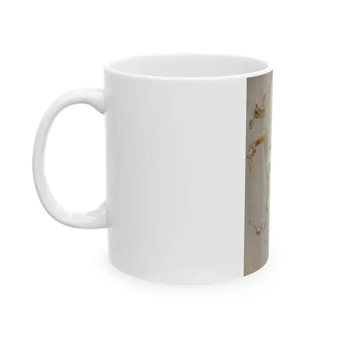 Basting the Turkey, Saturday Evening Post cover study, 1912 - White Coffee Mug - Go Mug Yourself