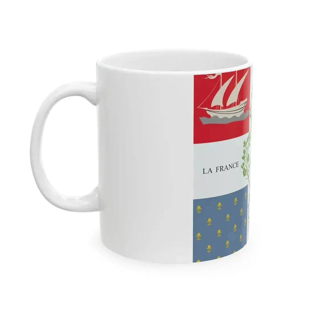 Bataillon des Feuillants flag (France) White Coffee Mug - Go Mug Yourself