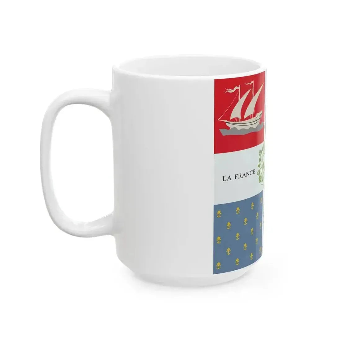 Bataillon des Feuillants flag (France) White Coffee Mug - Go Mug Yourself