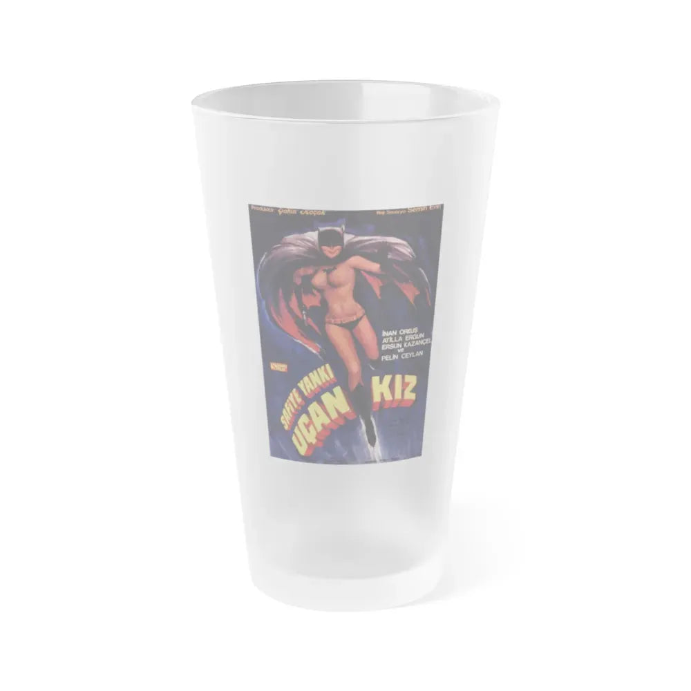 BATGIRL (TURKISH) Movie Poster - Frosted Pint Glass 16oz Default Title - Go Mug Yourself