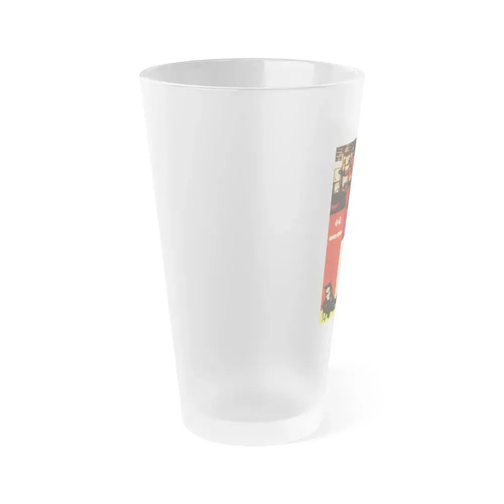BATMAN (ADAM WEST - FRENCH) 1966 Movie Poster - Frosted Pint Glass 16oz - Go Mug Yourself