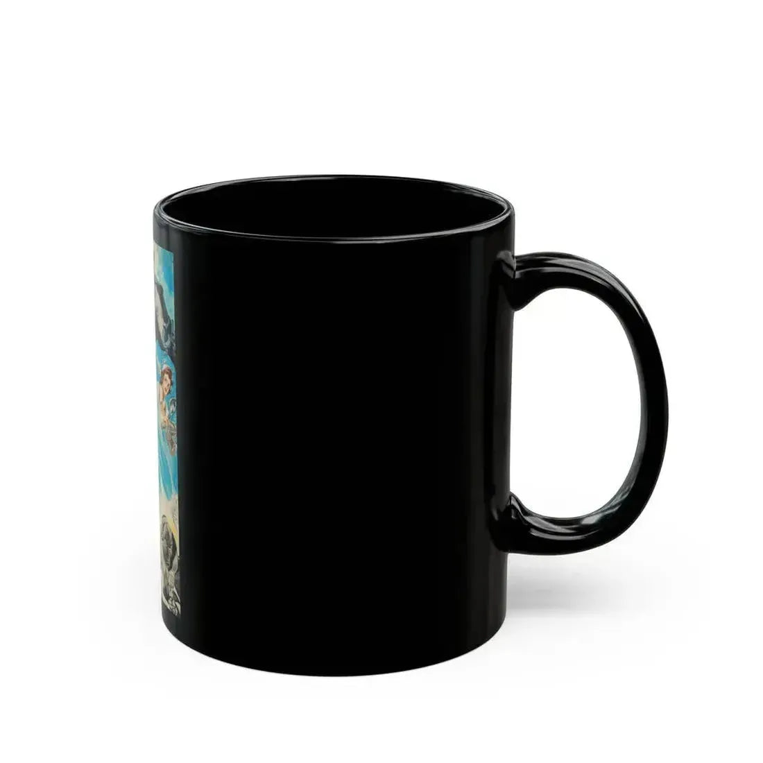 Batman and Robin, movie poster illustrations (1) - Black Coffee Mug - Go Mug Yourself