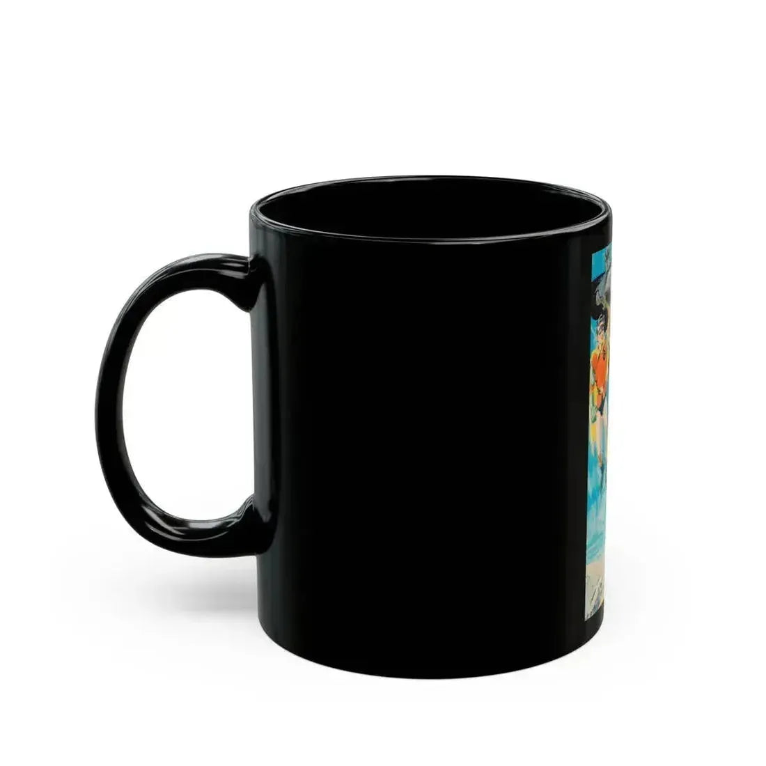 Batman and Robin, movie poster illustrations (1) - Black Coffee Mug - Go Mug Yourself