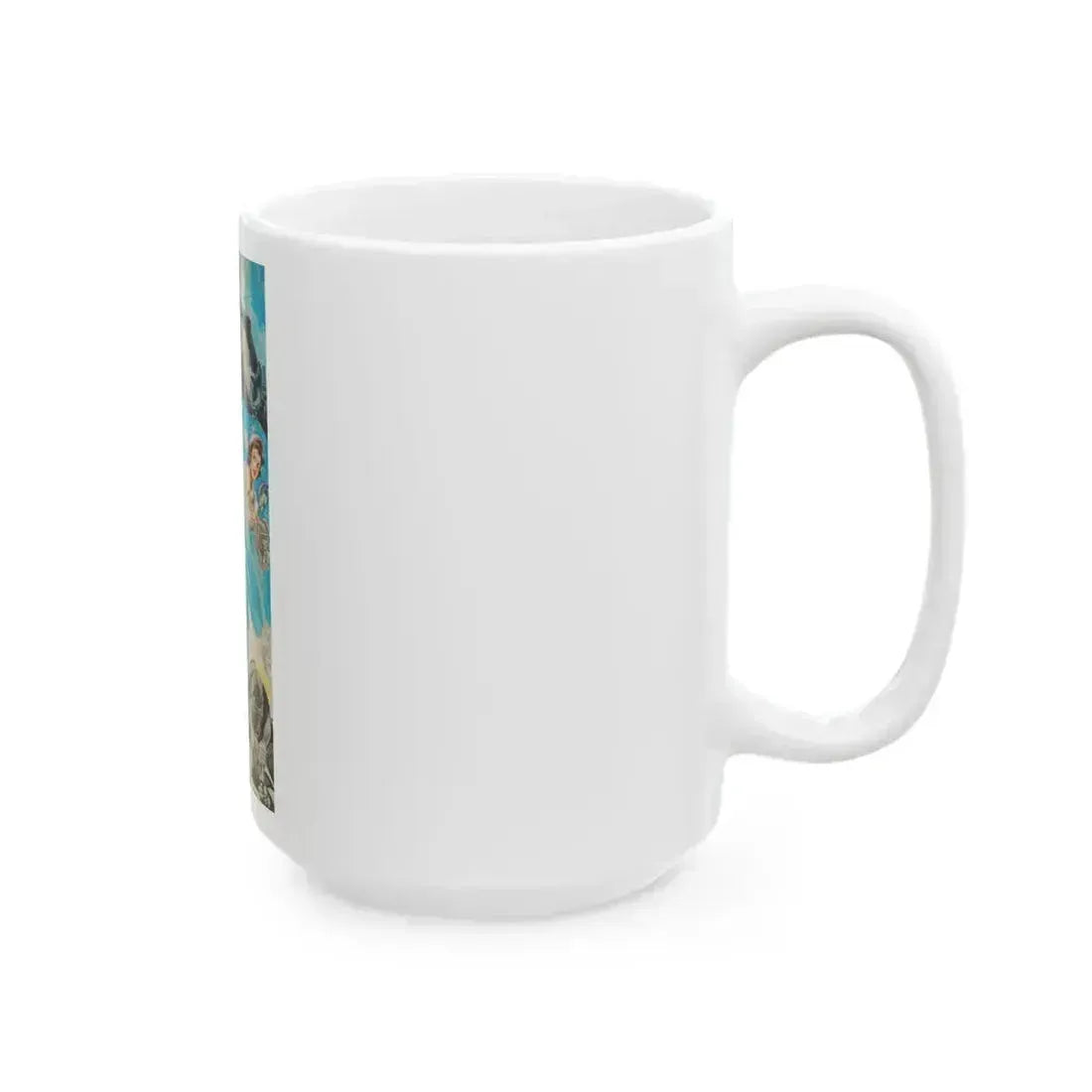 Batman and Robin, movie poster illustrations (1) - White Coffee Mug - Go Mug Yourself