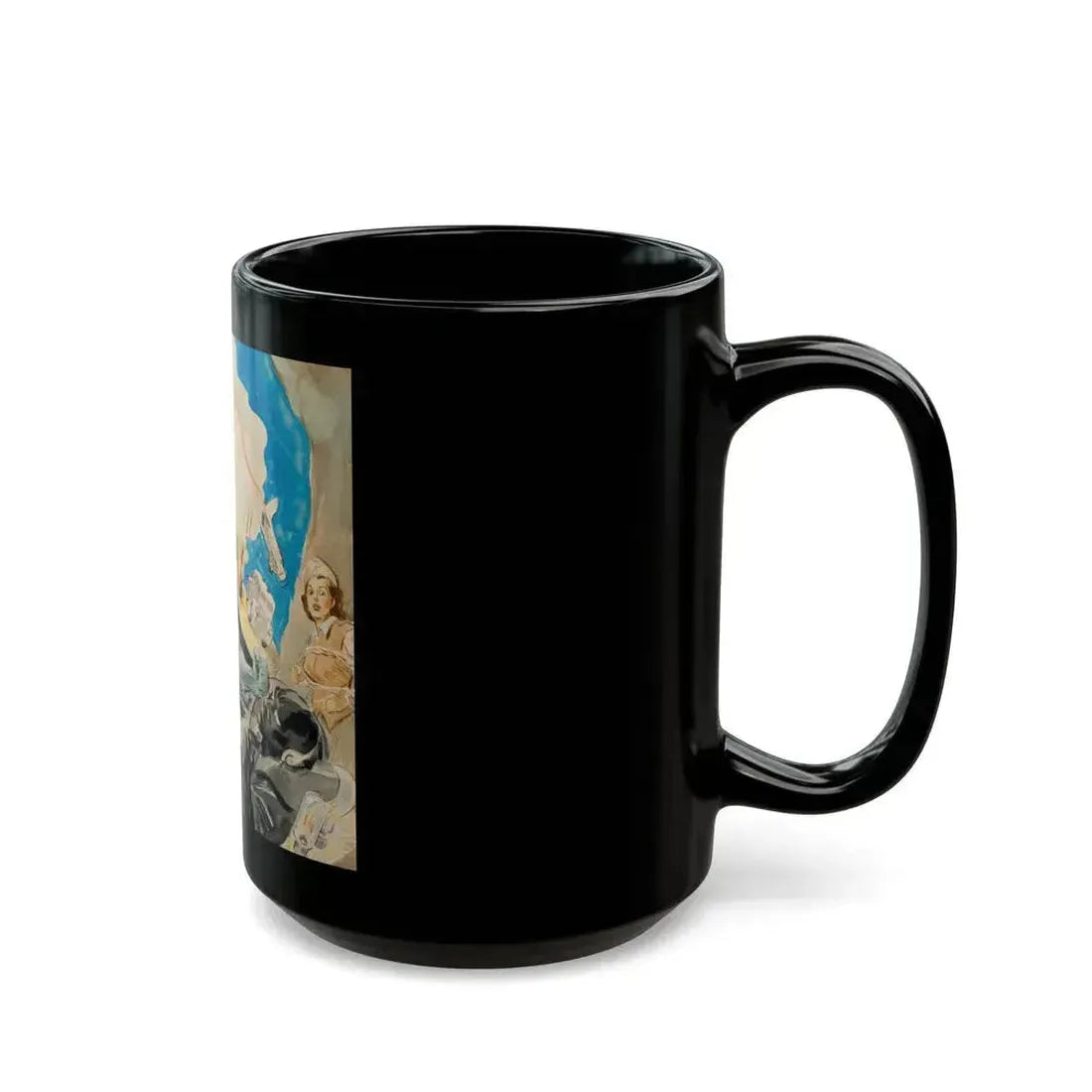 Batman and Robin, movie poster illustrations (2) - Black Coffee Mug - Go Mug Yourself