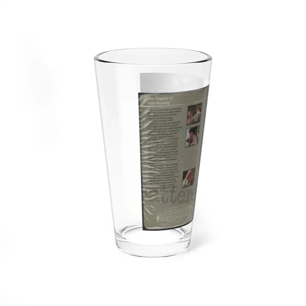 BATTERED (VHS COVER) Pint Glass 16oz - Go Mug Yourself