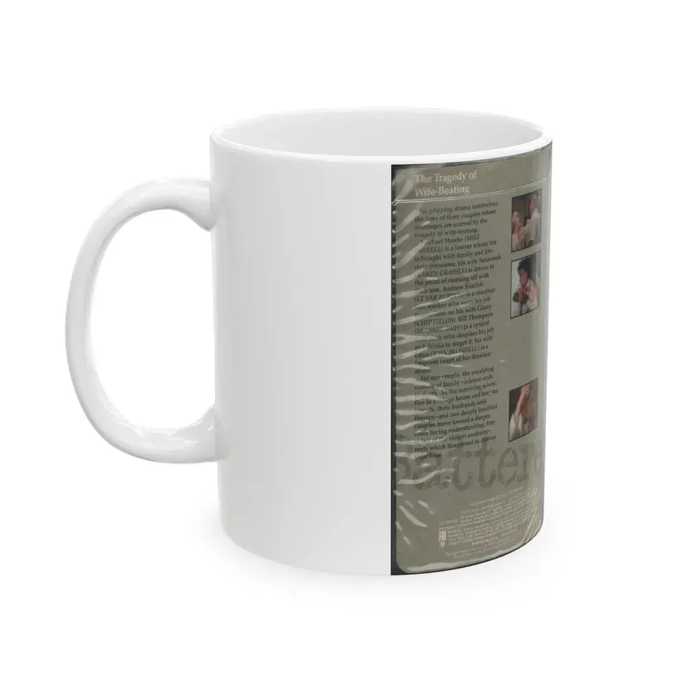 BATTERED (VHS COVER) - White Coffee Mug - Go Mug Yourself