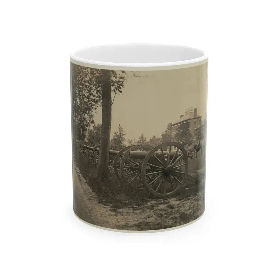 Batteries Of Field Pieces In Arsenal, Washington, D.C. (U.S. Civil War) White Coffee Mug 11oz - Go Mug Yourself