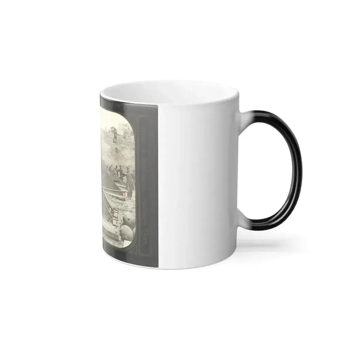 Battery No. 4 Near Yorktown Mounting Ten 13 Inch Mortars Each Weighing 20,000 Pounds. South End (U.S. Civil War) Color Changing Coffee Mug 11oz - Go Mug Yourself