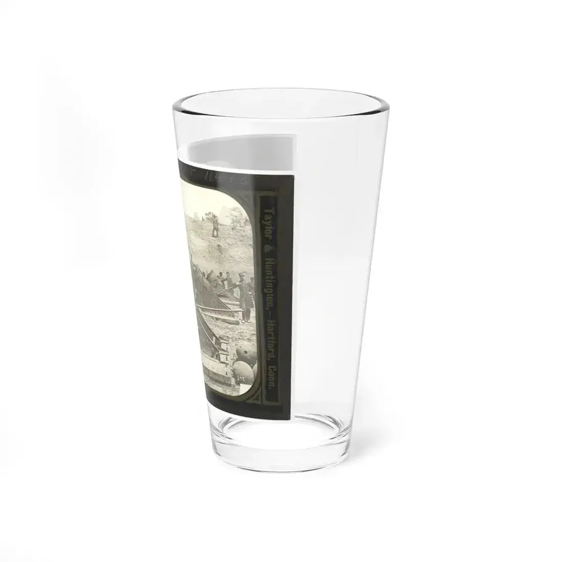 Battery No. 4 Near Yorktown Mounting Ten 13 Inch Mortars Each Weighing 20,000 Pounds. South End (U.S. Civil War) Pint Glass 16oz - Go Mug Yourself