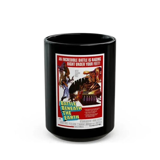 BATTLE BENEATH THE EARTH 1967 Movie Poster - Black Coffee Mug 15oz - Go Mug Yourself