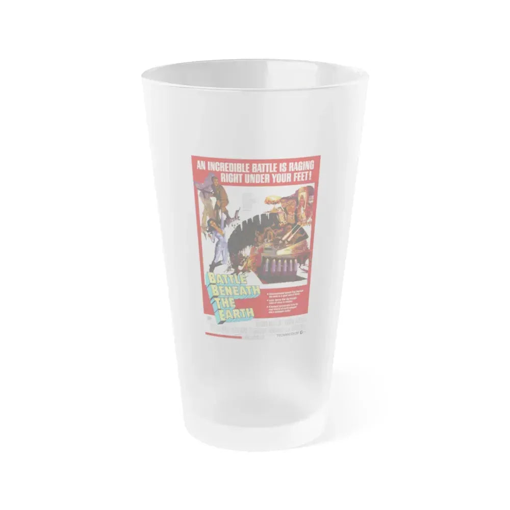 BATTLE BENEATH THE EARTH 1967 Movie Poster - Frosted Pint Glass 16oz 16oz Frosted - Go Mug Yourself