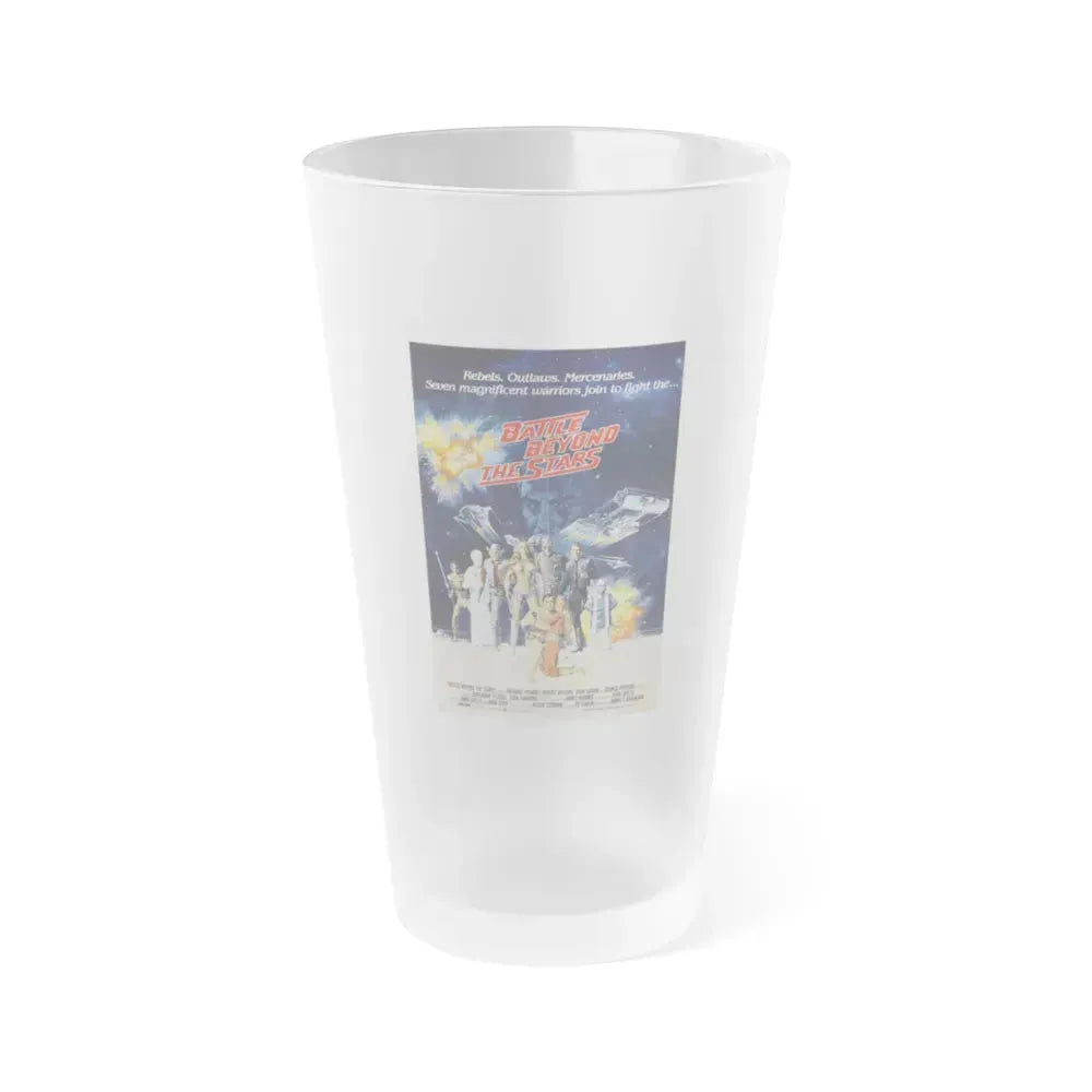 BATTLE BEYOND THE STARS 1980 Movie Poster - Frosted Pint Glass 16oz 16oz Frosted - Go Mug Yourself