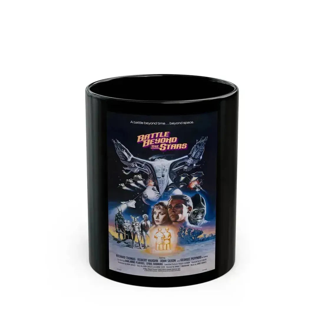 BATTLE BEYOND THE STARS (2) 1980 Movie Poster - Black Coffee Mug 11oz - Go Mug Yourself
