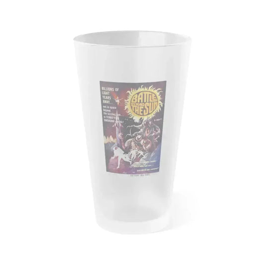 BATTLE BEYOND THE SUN 1959 Movie Poster - Frosted Pint Glass 16oz 16oz Frosted - Go Mug Yourself