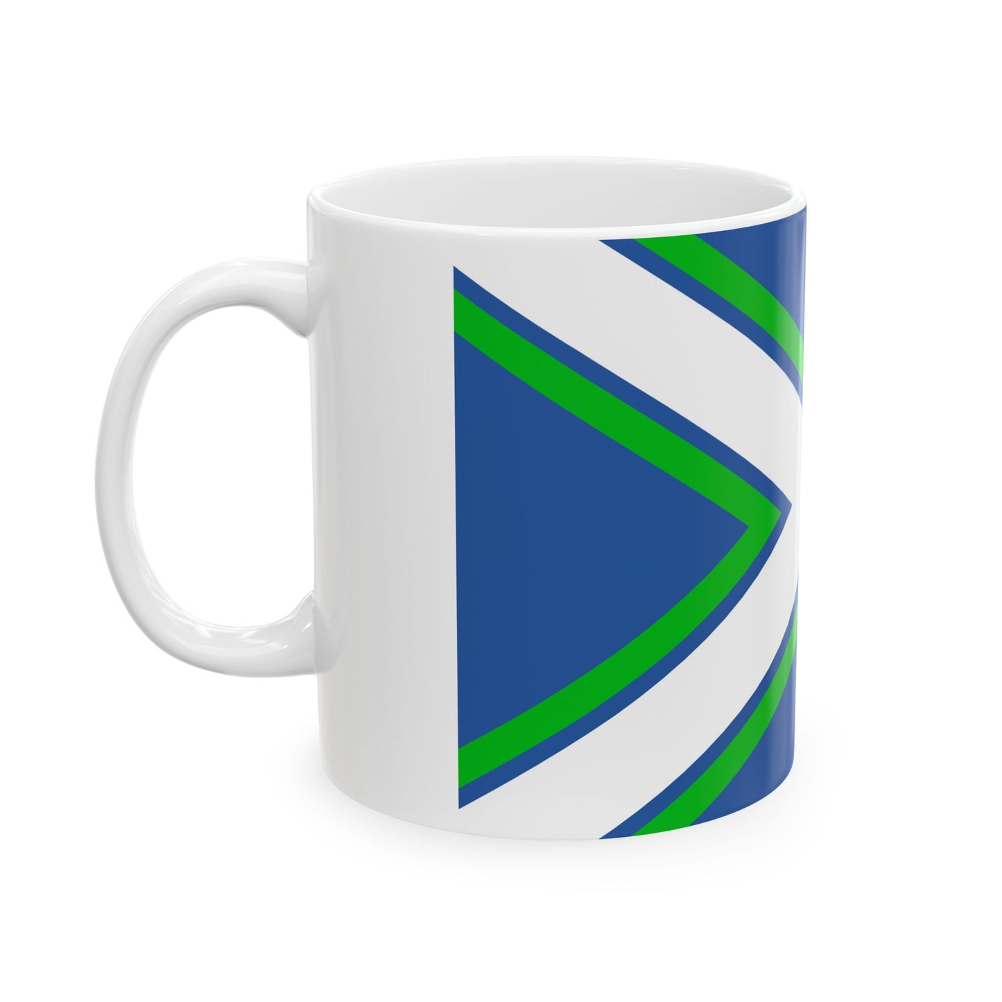 Battle ensign of the Coast Guard of Georgia (Georgia) White Coffee Mug-Go Mug Yourself