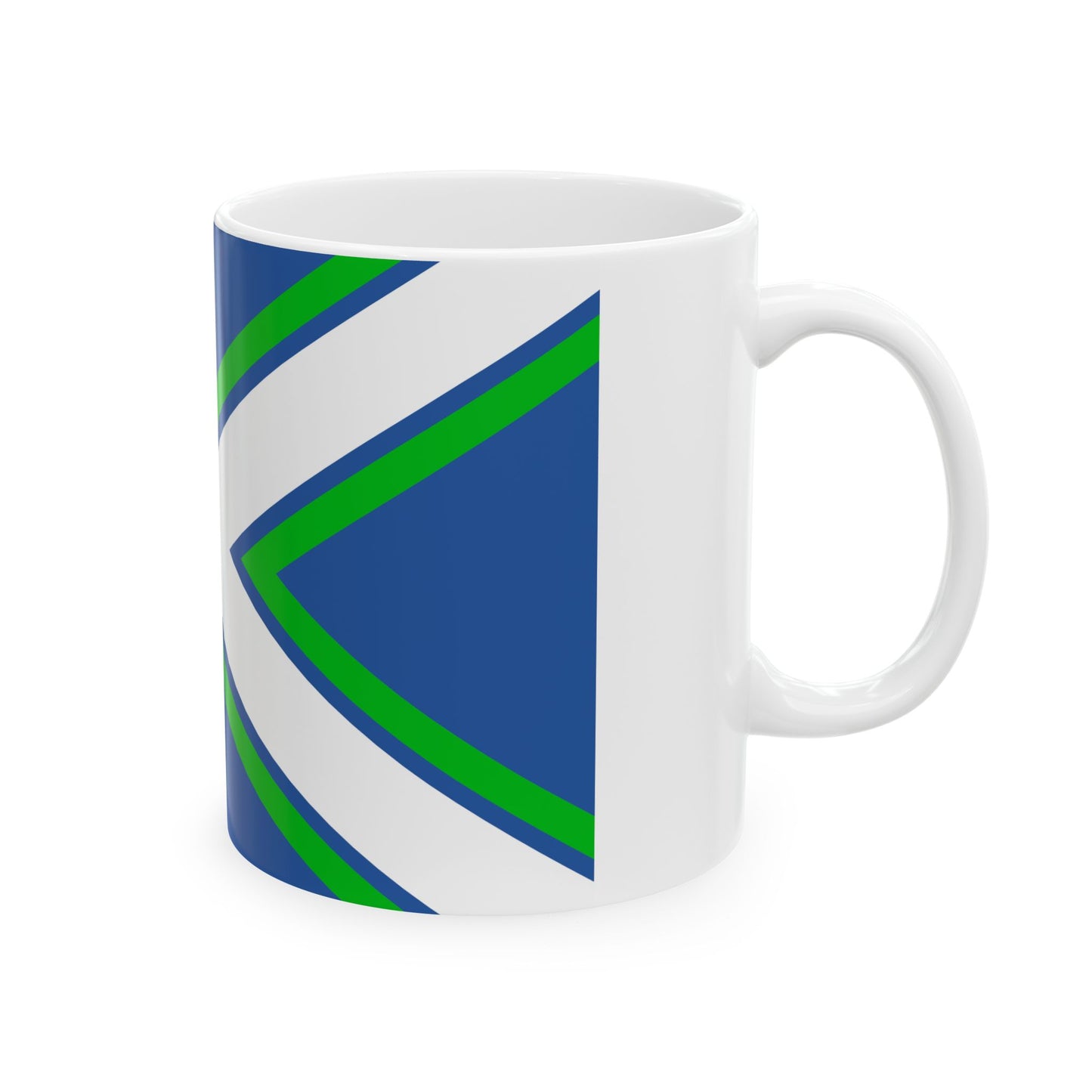 Battle ensign of the Coast Guard of Georgia (Georgia) White Coffee Mug-Go Mug Yourself