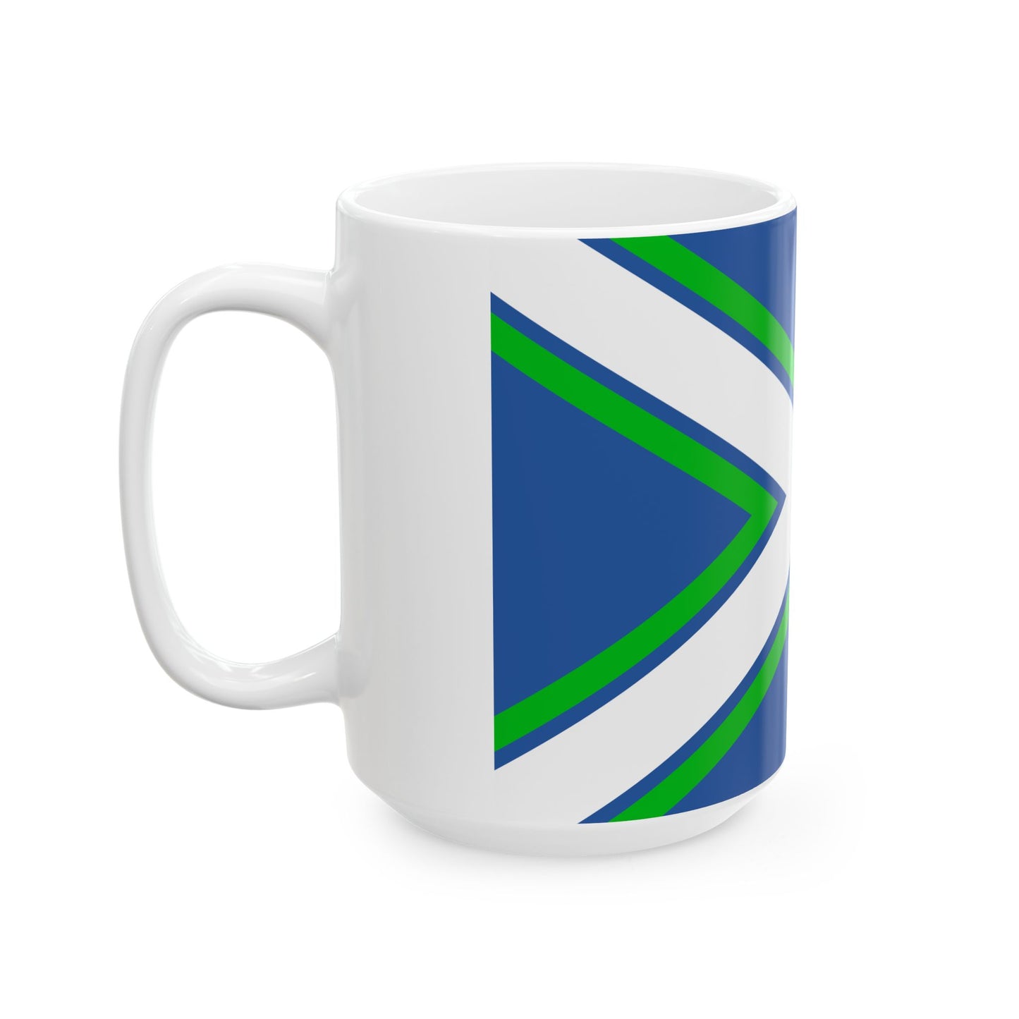Battle ensign of the Coast Guard of Georgia (Georgia) White Coffee Mug-Go Mug Yourself
