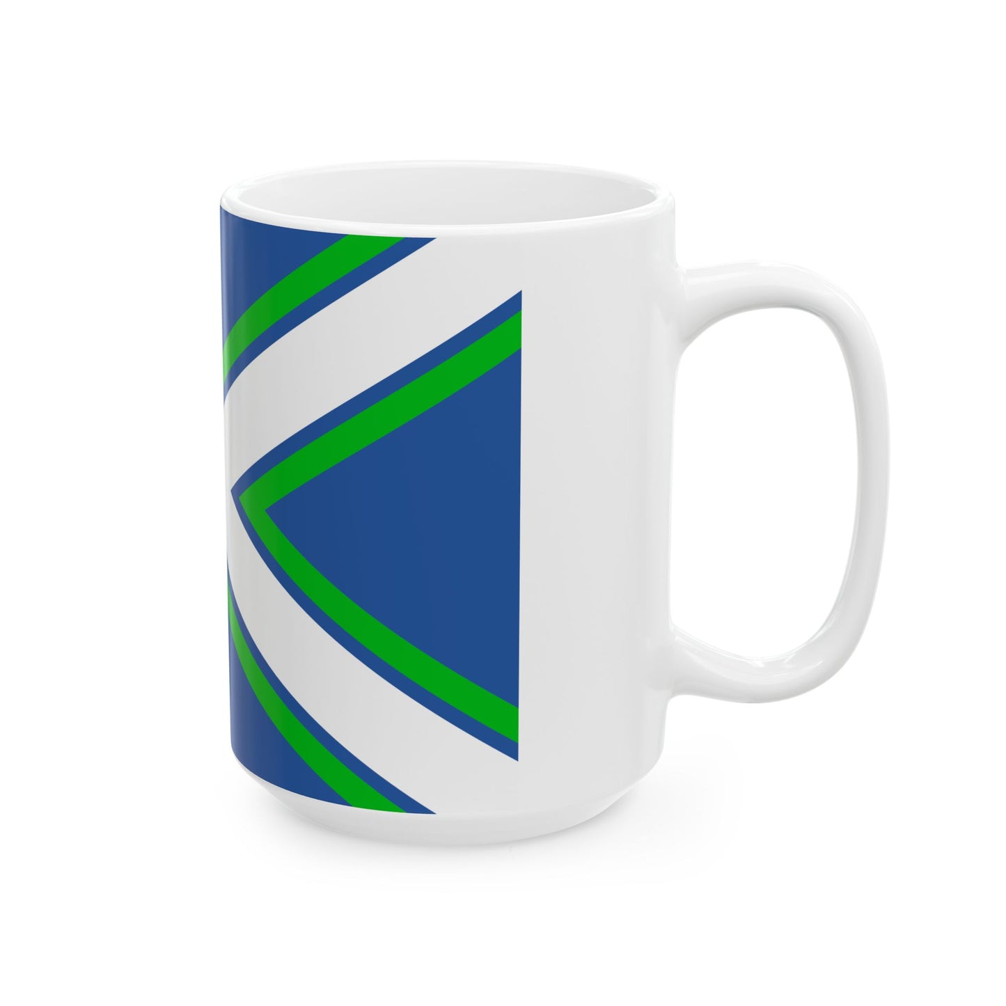 Battle ensign of the Coast Guard of Georgia (Georgia) White Coffee Mug-Go Mug Yourself