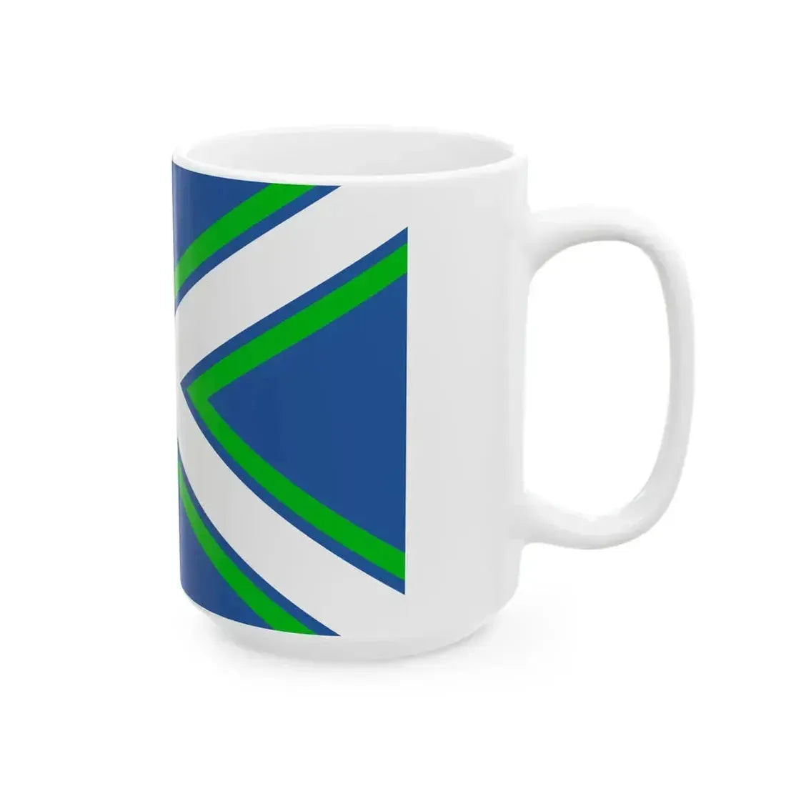 Battle ensign of the Coast Guard of Georgia (Georgia) White Coffee Mug - Go Mug Yourself