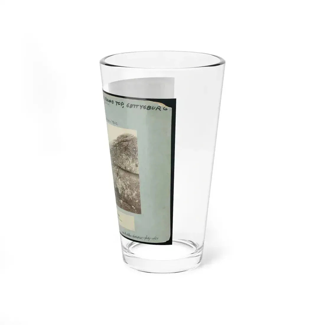 Battle-Field Of Gettysburg--Dead Confederate Sharpshooter At Foot Of Little Round Top I.E., Devil's Den (U.S. Civil War) Pint Glass 16oz - Go Mug Yourself